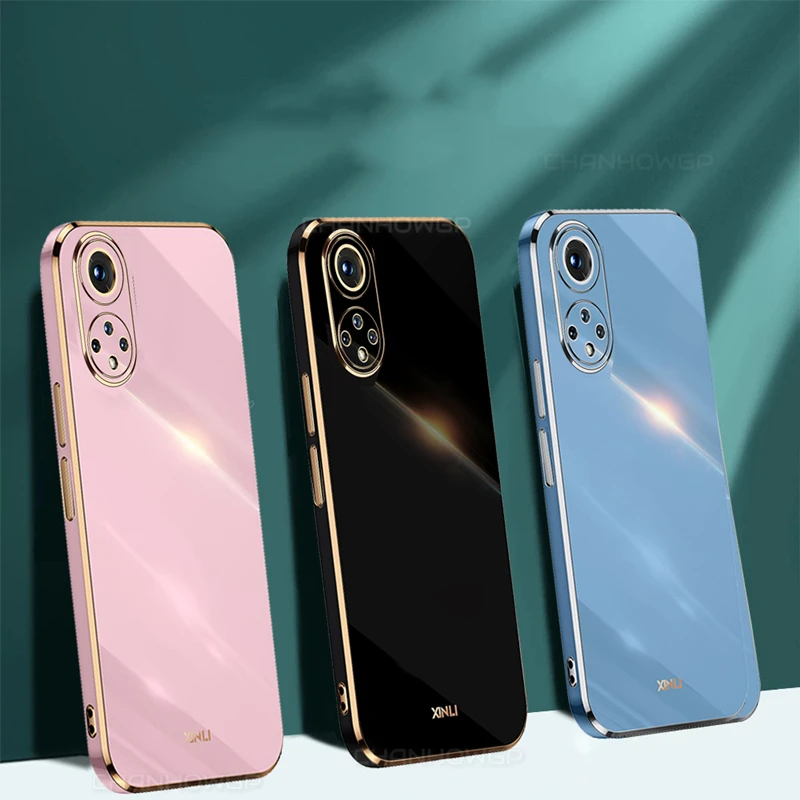Роскошный позолоченный Мягкий чехол из ТПУ для Huawei P50 P40 P30 Honor 60 50 X30i X20 SE 30 20 Lite Pro Plus