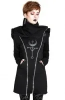 

Gothic Hooded Black Hoodie Women Casual zipper Black Hoodies Darkness Fashion Sweatshirt Punk Jacket New 2022 For Teens