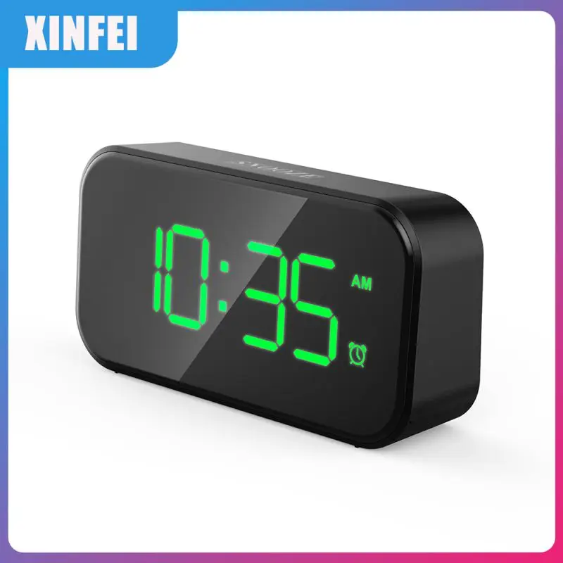 

Creative Home 5 Inch Full Led 3d Mirror Usb Charging Cable Screen Digital Alarm Clock Watch Snooze Small Digital Alarm Clock