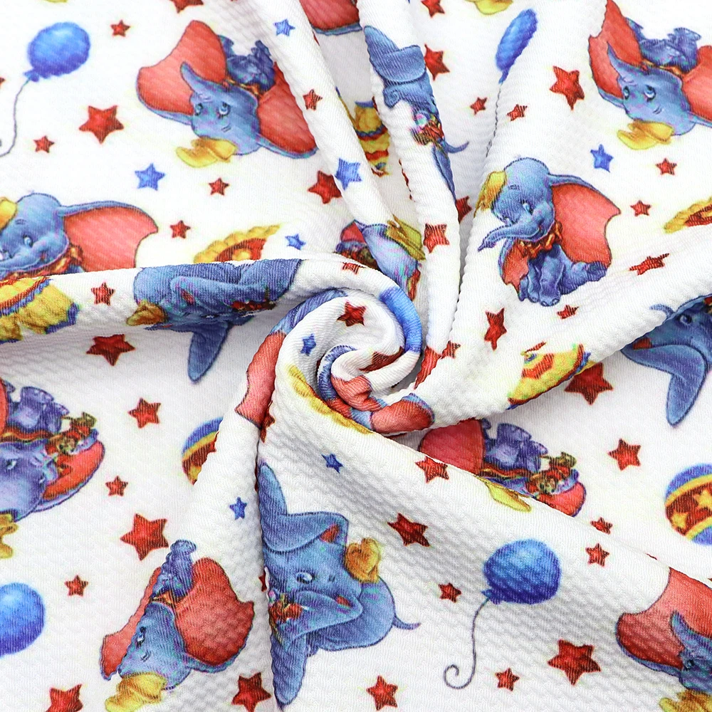 Disney слон Дамбо хлопчатобумажная ткань с принтом для шитья квилтинг лоскутного