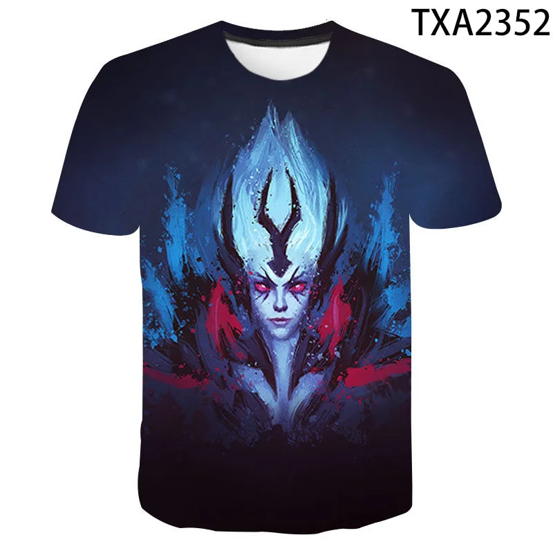 

Новые летние футболки с 3D принтом игра Dota 2 Повседневная Уличная одежда для мальчиков и девочек Детские Модные мужские женские детские топы с коротким рукавом Футболка