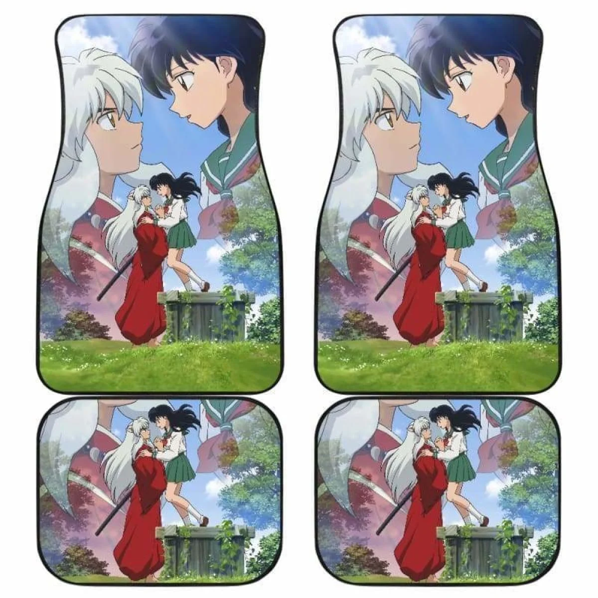 

Автомобильные напольные коврики Inuyasha Kagome, универсальные, подходят на 051912 полный набор, 4 шт., передние и задние автомобильные коврики