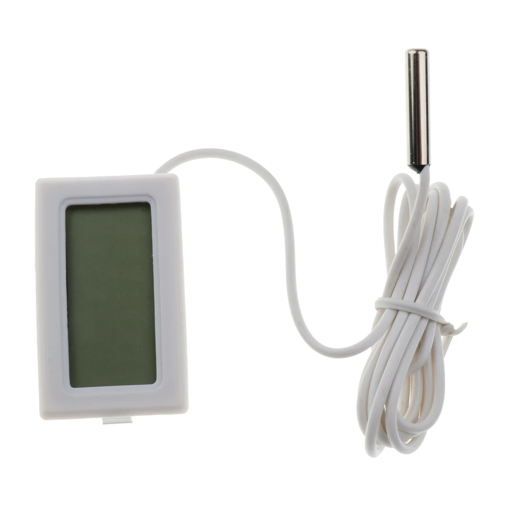 

Digital LCD Temperature Reptile Vivarium Meter Sensor With Probe