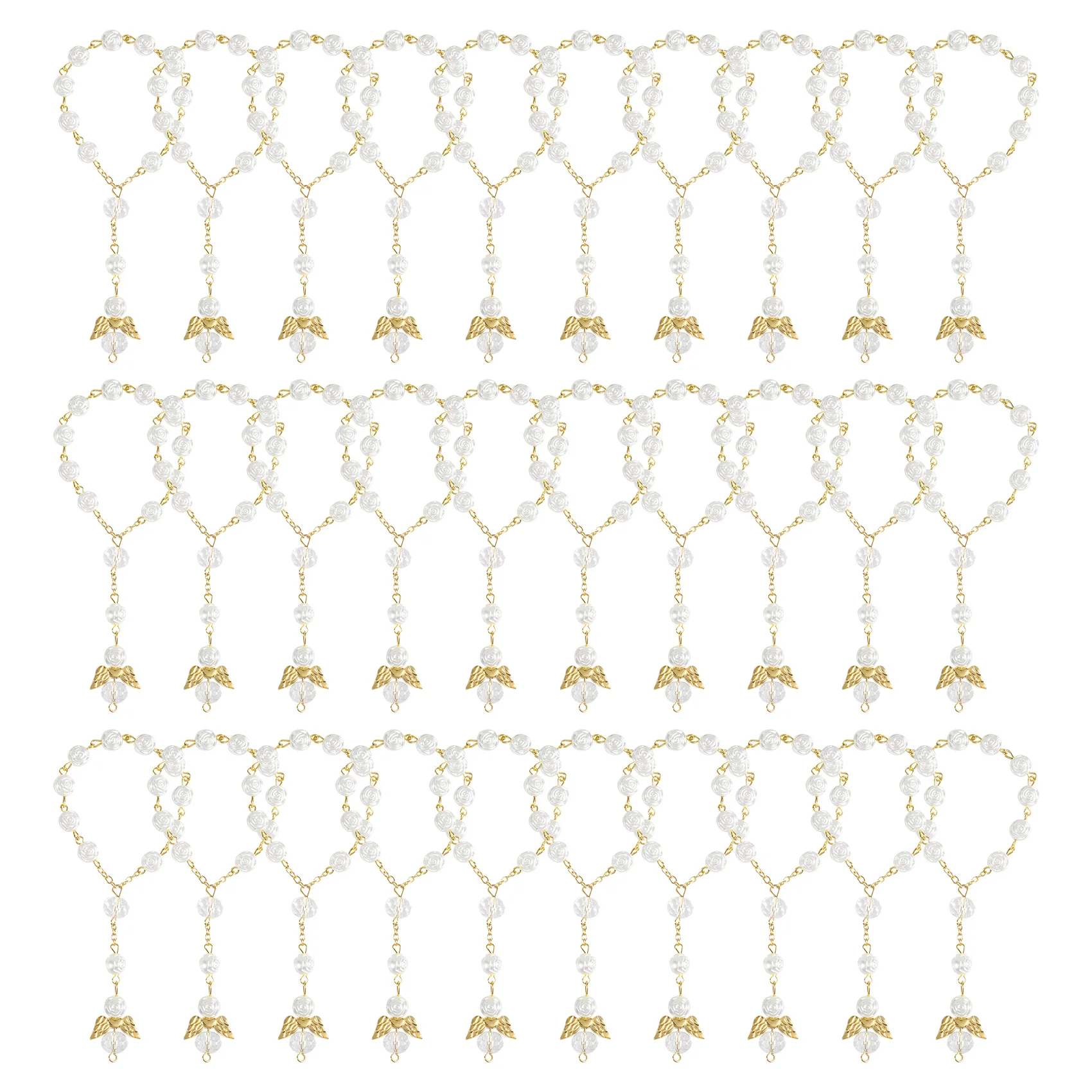 30 шт. четки для крещения акриловые мини-четки ангел первого причастия сувениры