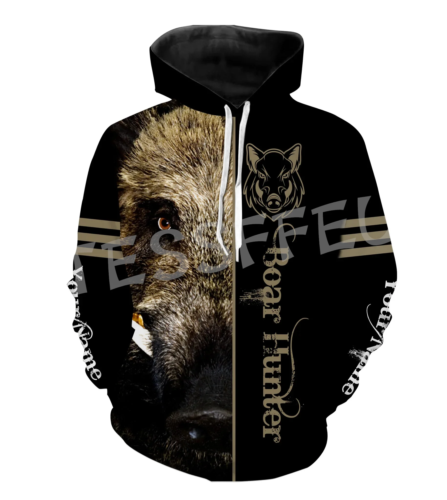 

NewFashion Custom Name Boar Hunting Camo Hunter Tattoo 3DPrint Harajuku Pullover Streetwear Unisex Casual Funny Jacket Hoodies O