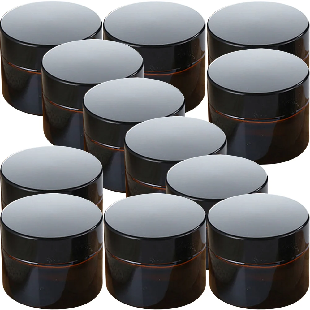 

Jar Container Jars Cream Empty Pot Mini Bead Travel Balm Lip Clear Bottle Sample Amber Refillable Lotion
