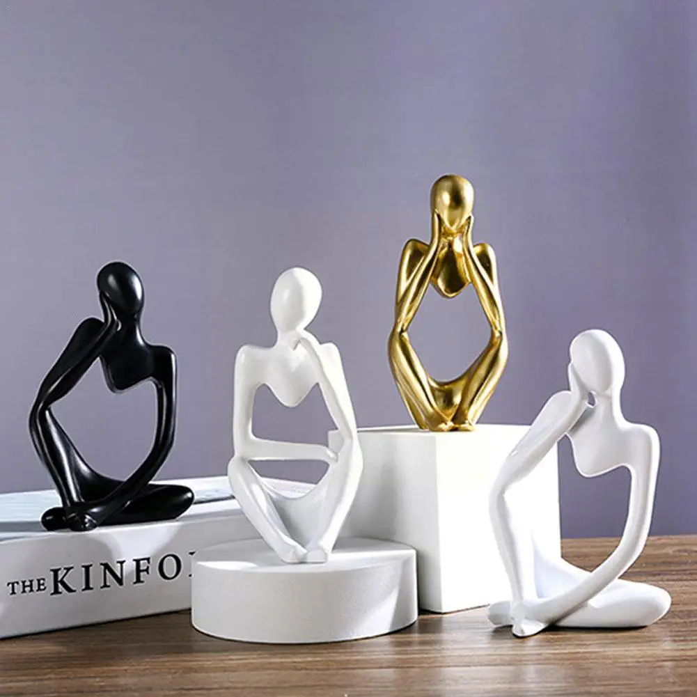 

Mini Thinker Statue Abstract Figure Sculpture Statue Ornaments For Home Office Desktop Furnishings Home Decor Birthday Gift S2k2