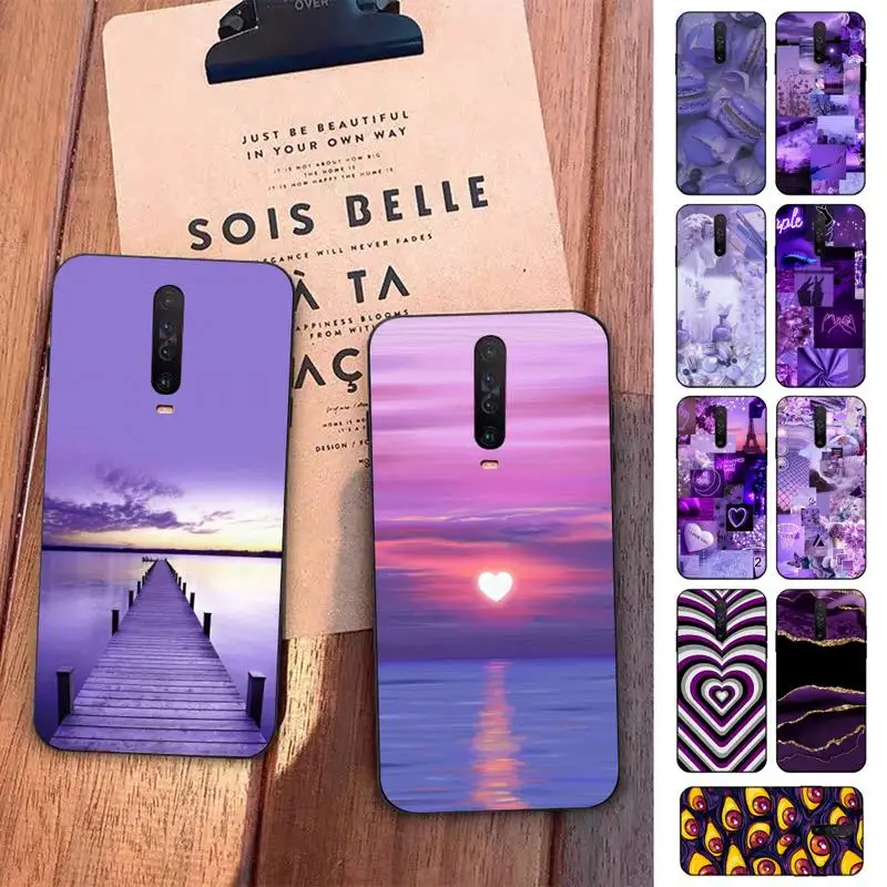 

infinity on Purple Phone Case for Redmi 5 6 7 8 9 A 5plus K20 4X S2 GO 6 K30 pro