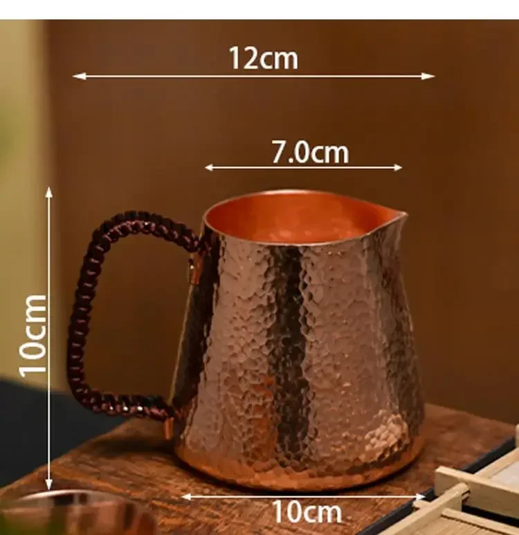 Чашка для чая из чистой меди утолщенный чайный сервиз ручной работы морской