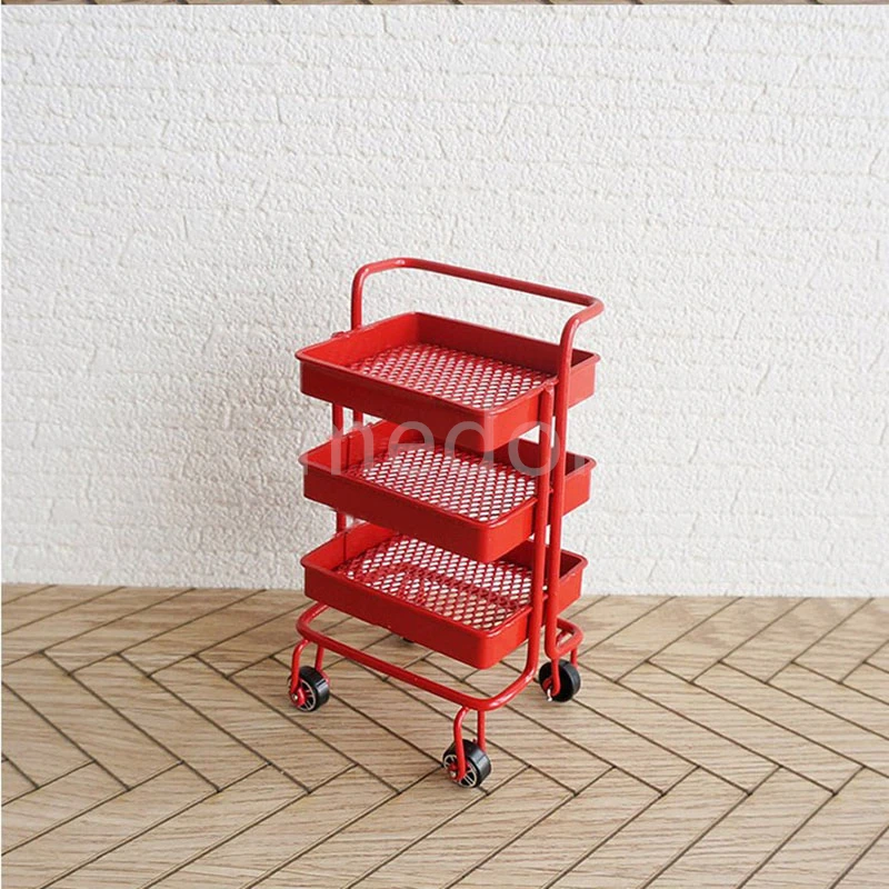 Миниатюрная тележка для кукольного домика в масштабе 1/6 или 1/12 органайзер