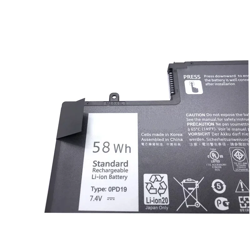 2024 Новый 0PD19 OPD19 Аккумулятор для Inspiron 14 15 14-5447 15-5547 3450 3550 5448 5545 5547 TRHFF 58DP4 5445 V 58WH