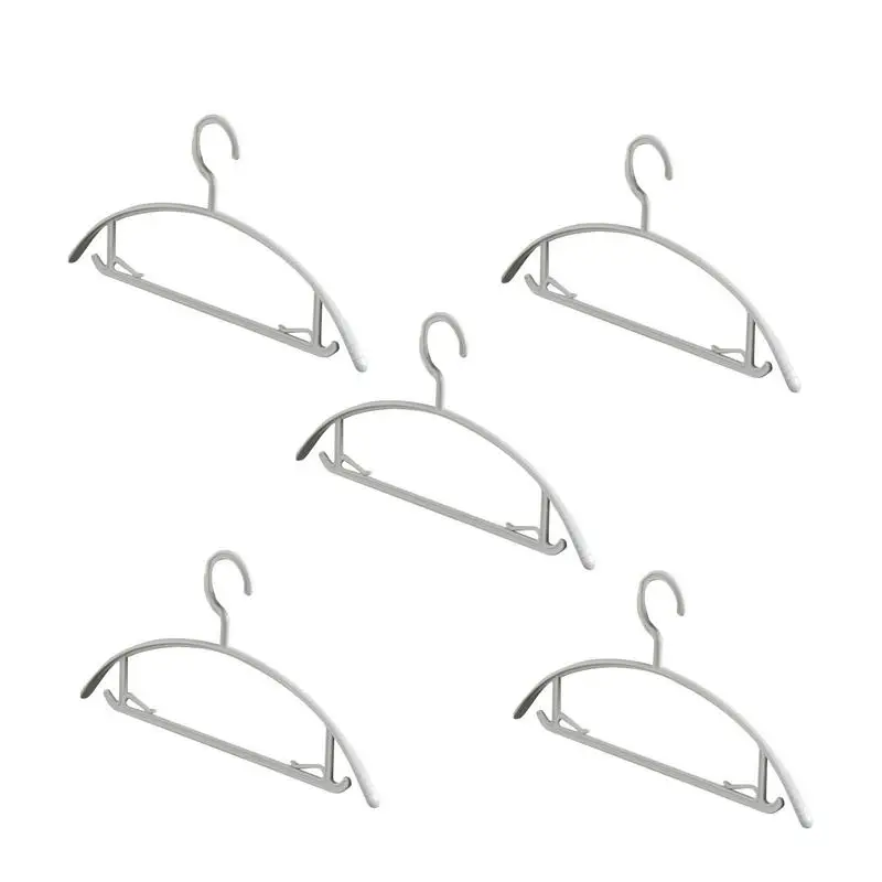 

Coat Hangers For Closet 5pcs Home Hangers For Clothes Heavy Duty Space Saving Windproof Arc Design Hangers No Shoulder Bumps