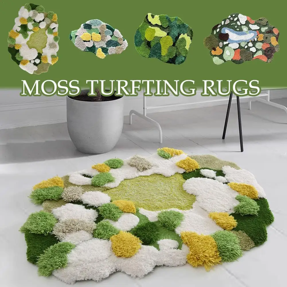 

Зеленые искусственные коврики, Нескользящие коврики для ванной, мягкий супер впитывающий коврик для ванной, боковой напольный коврик, напольный коврик для душевой комнаты