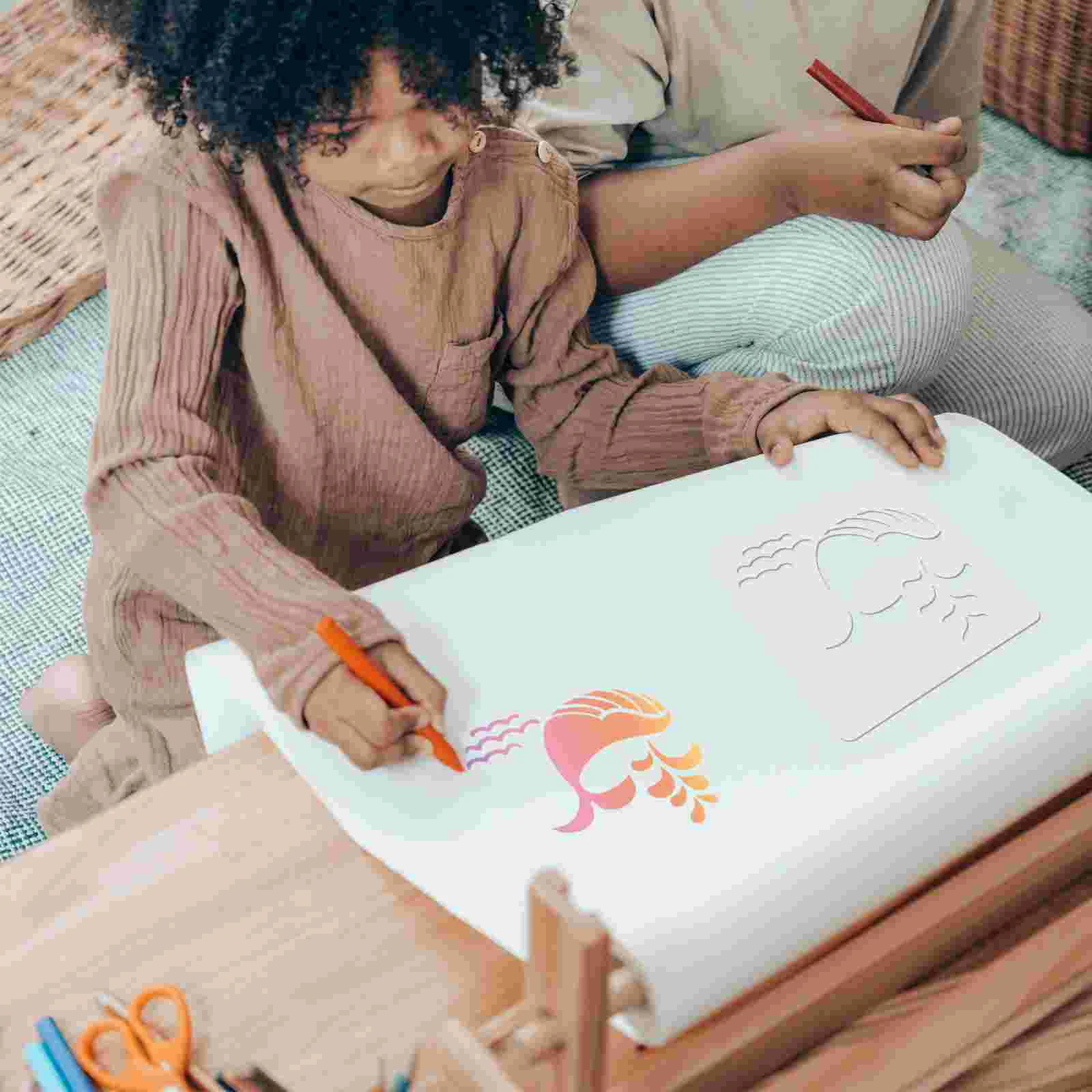 

16 Pcs Practical Portable Painting Stencils Drawing Template Ocean Themed Template for