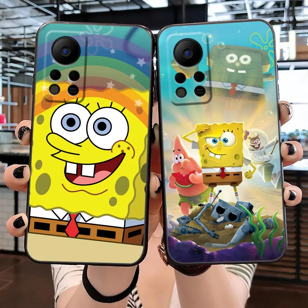 

Happy S-SpongeBob S-SquarePants Phone Case For Infinix SPARK 7 6 5 HOT 30 30I 20 20I 20S 5G 12 12I 11 11S 10 10I 10S Case Funda