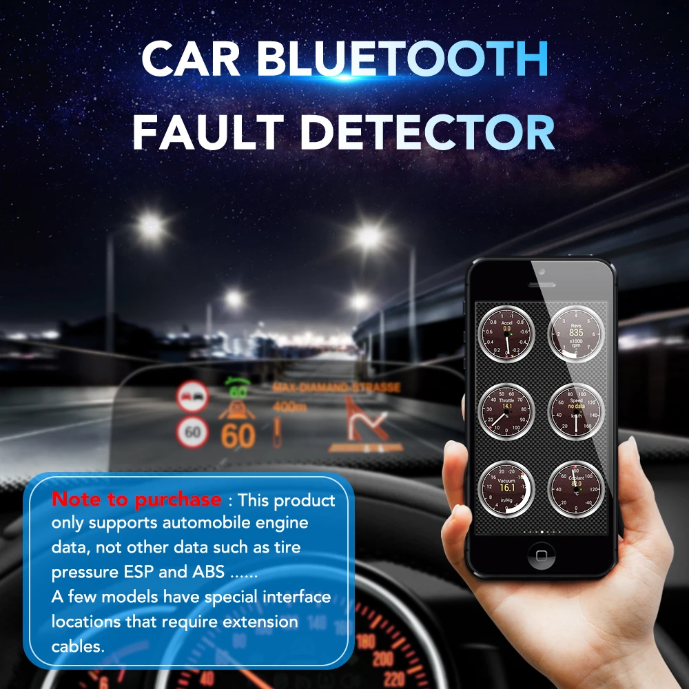 Автомобильный диагностический сканер ELM327 V2.1 совместимый с Bluetooth инструмент для