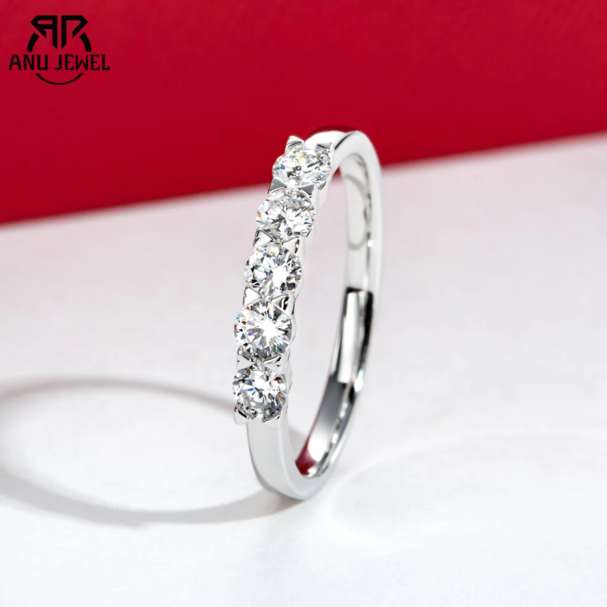 tipoJewel 14-каратное белое золото 3 мм цвет D и VVS Clarity выращенный в лаборатории