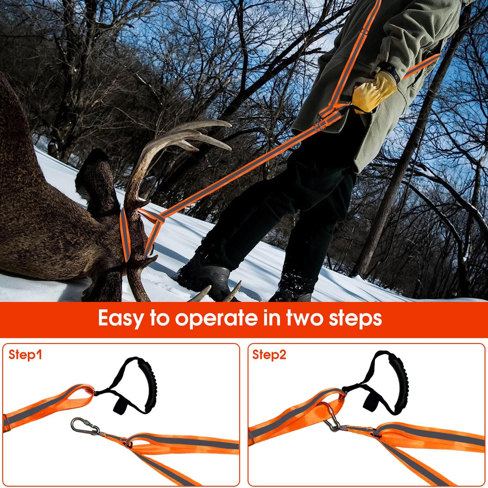 Ремешок с оленем отражающий поводок подкладкой из оленя износостойкий