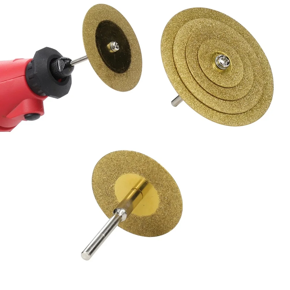 

4Pcs Diamond Coated Cutting Discs 20/30/40/50mm Small Mini Cut Wheels Circular Saw Blade + 3mm Drill Bit Shank