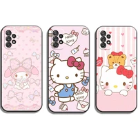 hello kitty cute cat phone cases for samsung galaxy a71 a51 4g a51 5g a52 4g a52 5g a72 4g a72 5g soft tpu coque back cover
