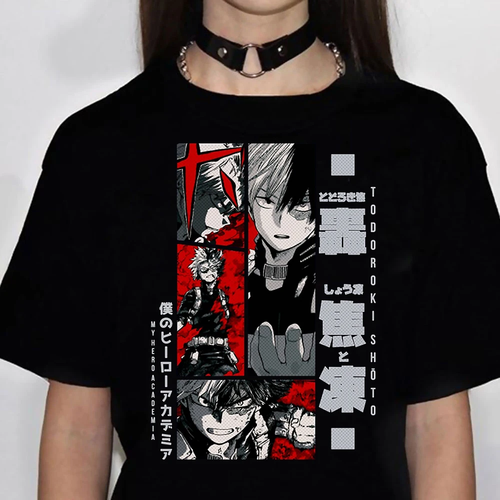 

Футболка моя геройская академия, женская уличная одежда, дизайнерская футболка с аниме, японская одежда для девушек