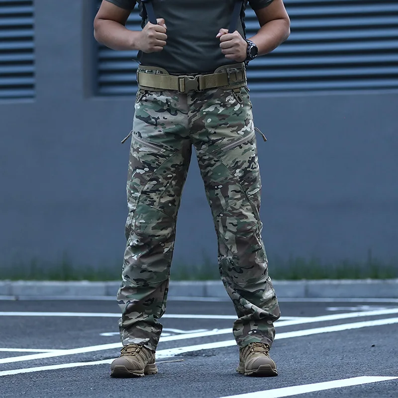 

FX Tactical Pants Anti Water Splashing Spring and Autumn Outdoor Work Clothes Men's Slim Fit Military Fans' Training Pants FX009