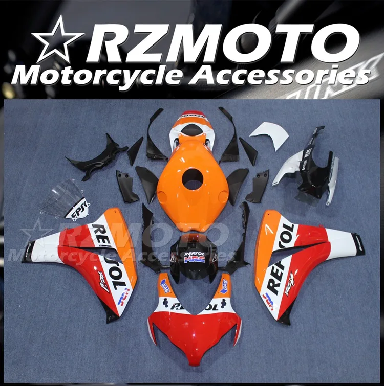 

4Gifts New ABS Fairings Kit Fit For Fit HONDA CBR1000RR 2008 2009 2010 2011 08 09 10 11 Bodywork Set Custom Red Orange