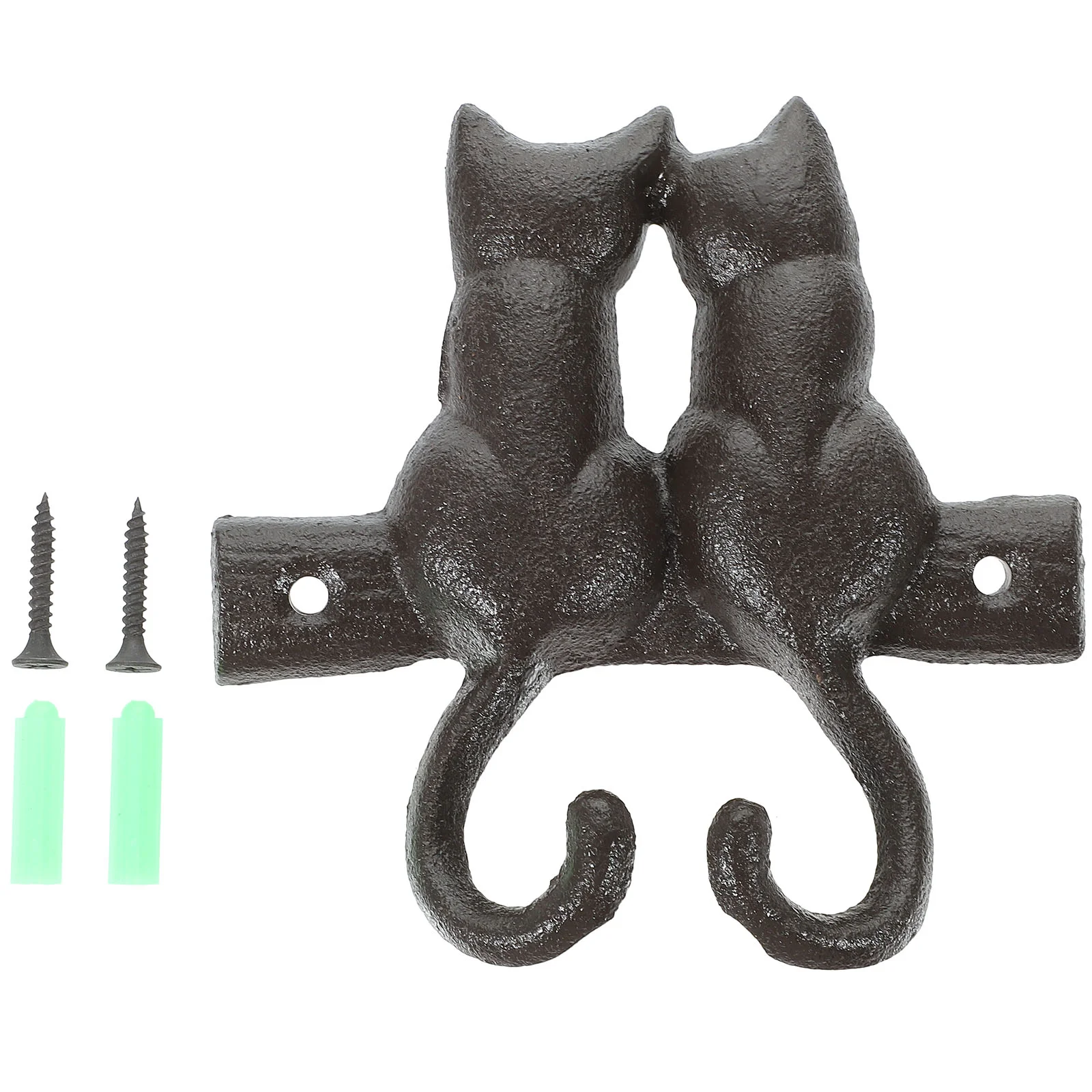 Cast Iron Hook Retro Decorative Clothing Vintage Home Cat-shaped Creative Style Rustic Hat-and-coat Clothes