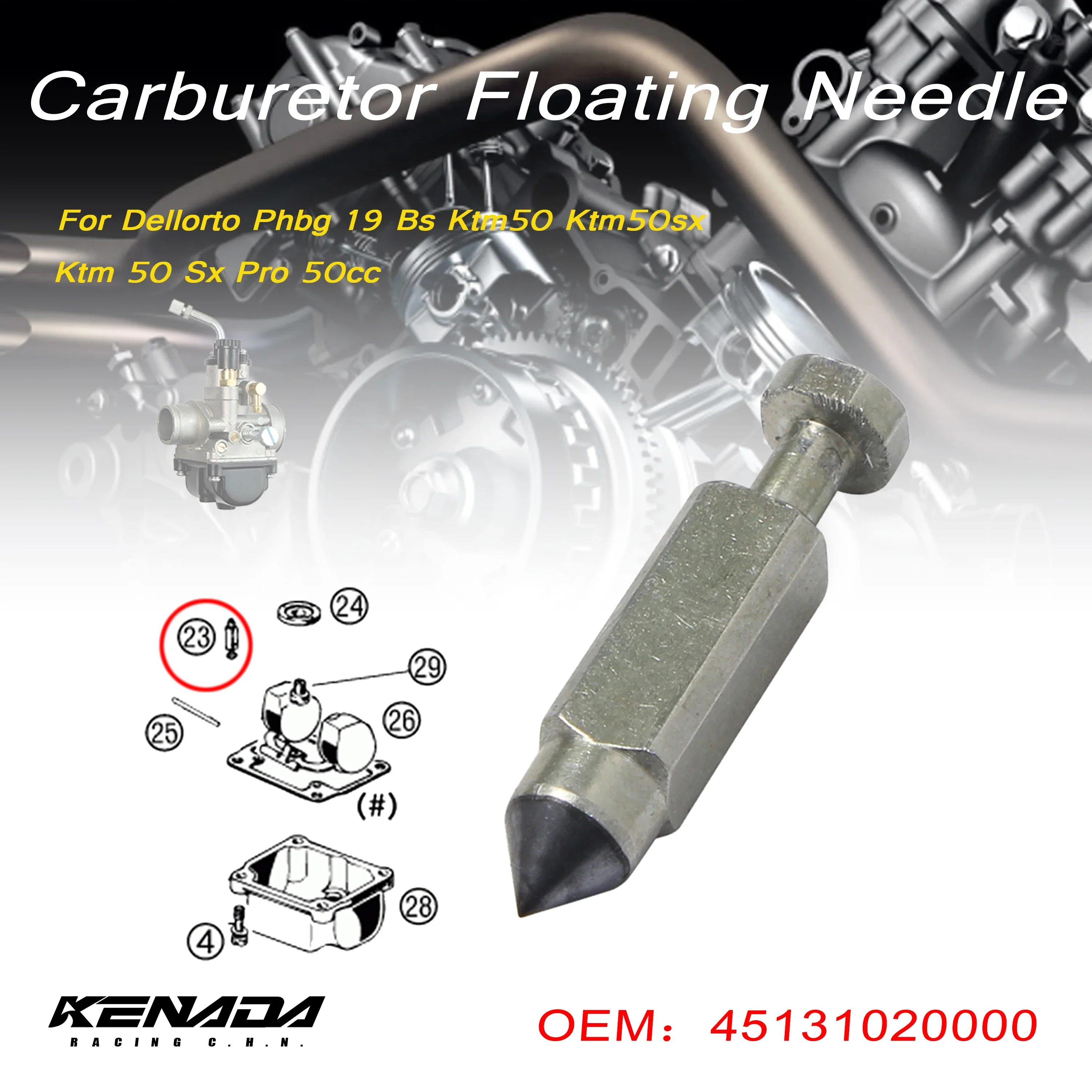 Игла для карбюратора Dellorto Phbg 19 Bs Ktm50 Ktm50sx Ktm 50 Sx Pro 50cc