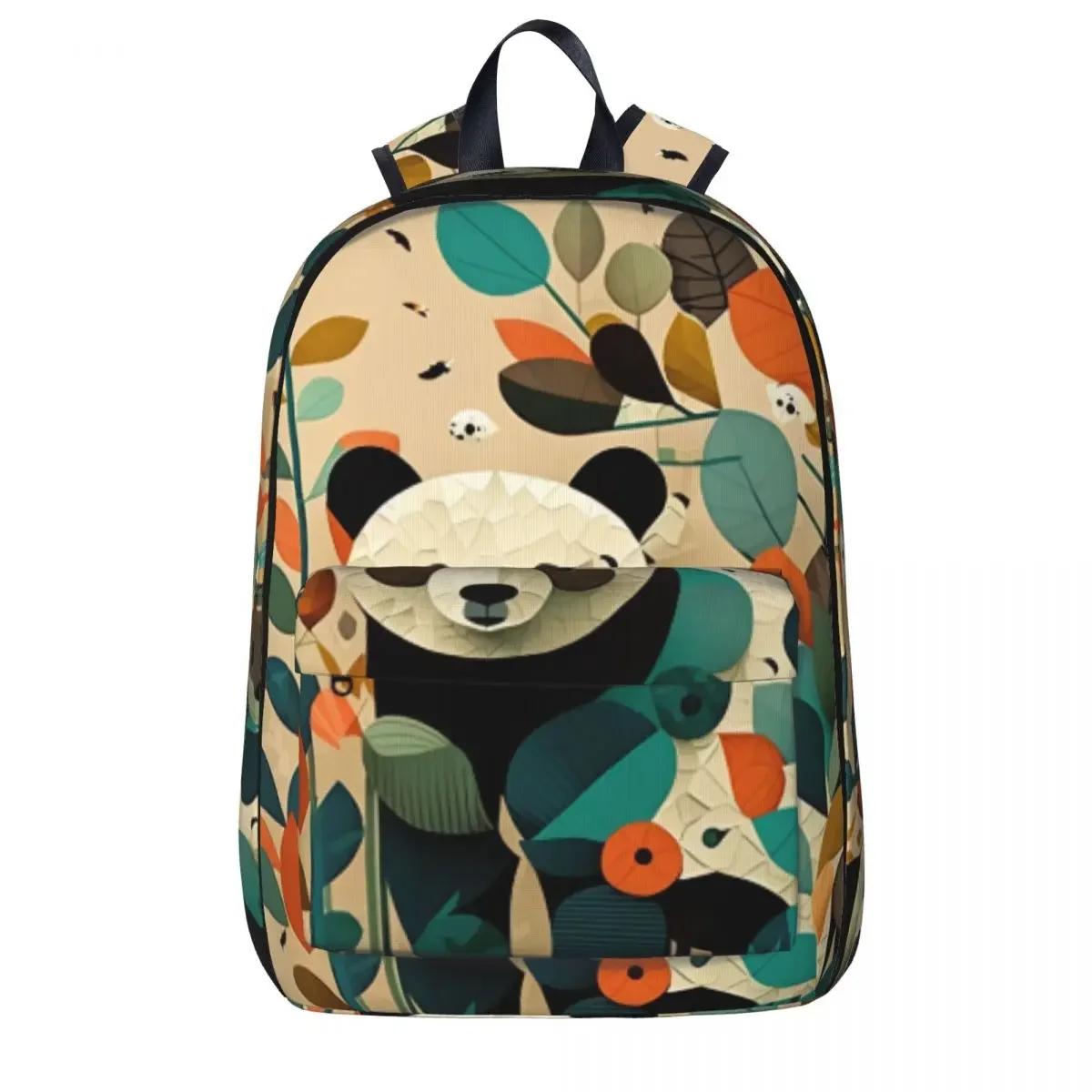 

Panda--Vibrant Illustration Backpack Cycling Backpacks Student Unisex High Quality Soft School Bags Streetwear Rucksack