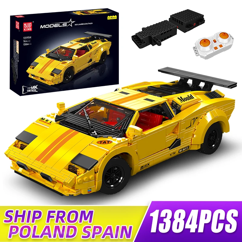 MOULD KING 13195 Technik спортивная гоночная машина с дистанционным управлением модель для