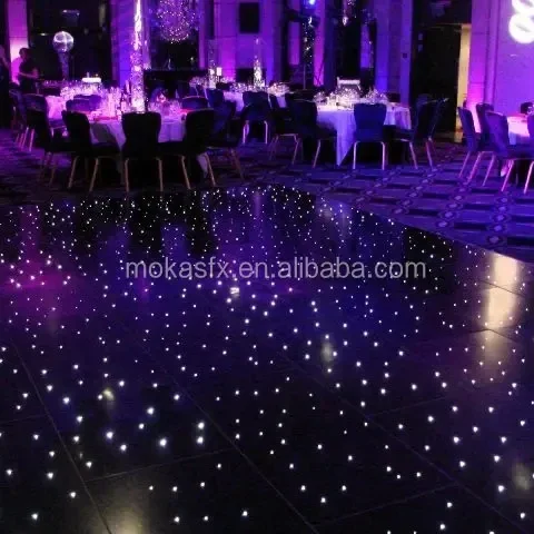 Магнитный танцевальный пол Stalit LED Dance Floor Белый звездный свет Пол для свадебных