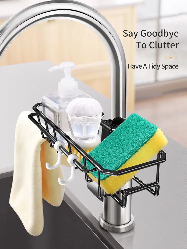 

Kitchen faucet sponge base sink sponge rack rust proof bathroom bath ball dry rack storage kitchen bathroom accessories