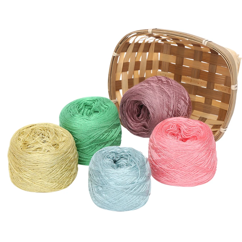 Filato di seta di gelso italiano da 100g per maglieria filo di cotone linea Croche tessuto di seta Designer Cool in Summer Ice Silk Knit