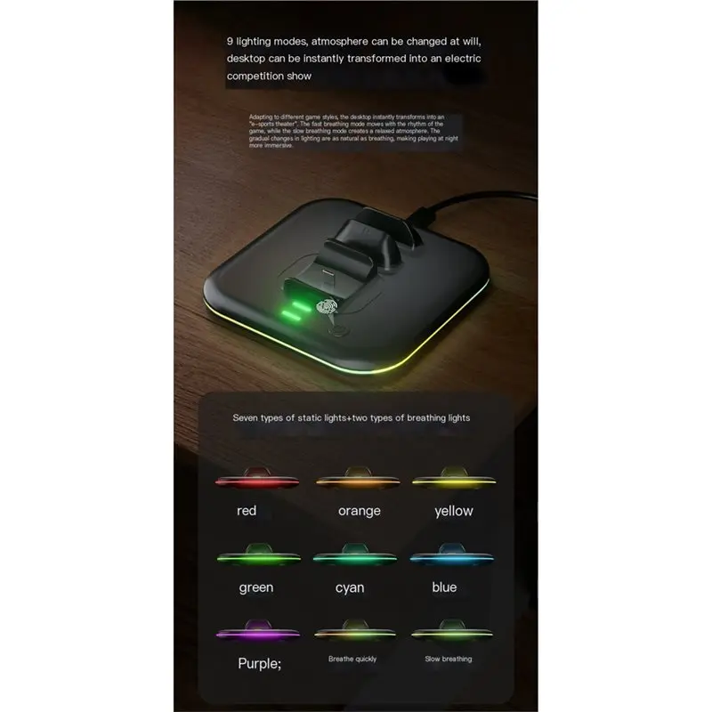 Фото Зарядная подставка B47C для контроллера Switch 2 Pro 2-в-1 с LED-индикаторами Type C для контроллера Joycon №1