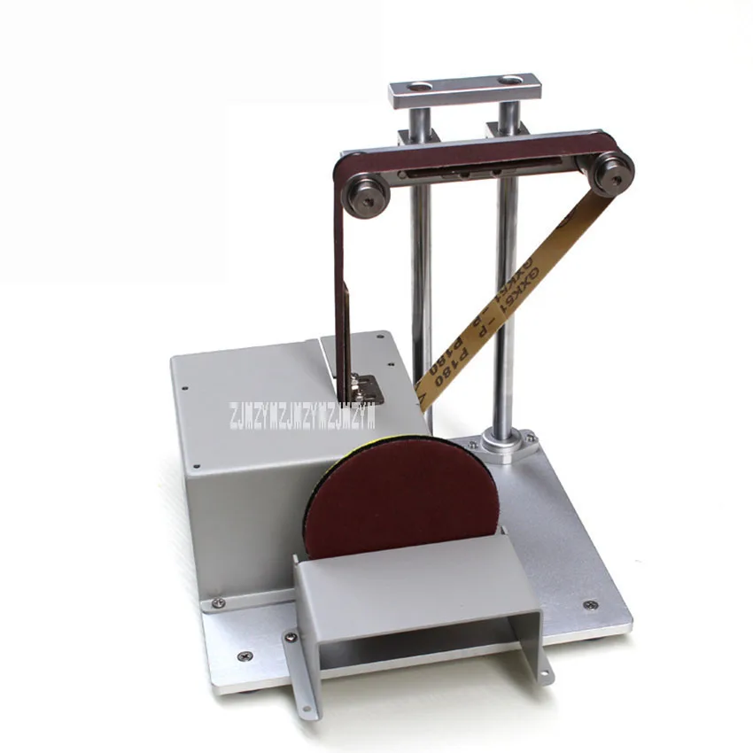 

Professional 5000rpm Sand Belt Polishing Machine Mini Portable Desktop Woodworking Grinding Machine 12-24V 8A