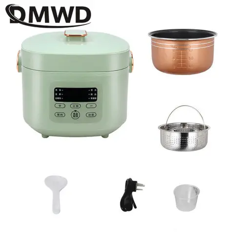 Многофункциональная электрическая рисоварка DMWD 3L с низким содержанием сахара, рисоварка с низким потреблением калорий, рисоварка, суп, разделение из нержавеющей стали, автоматическая Европейская