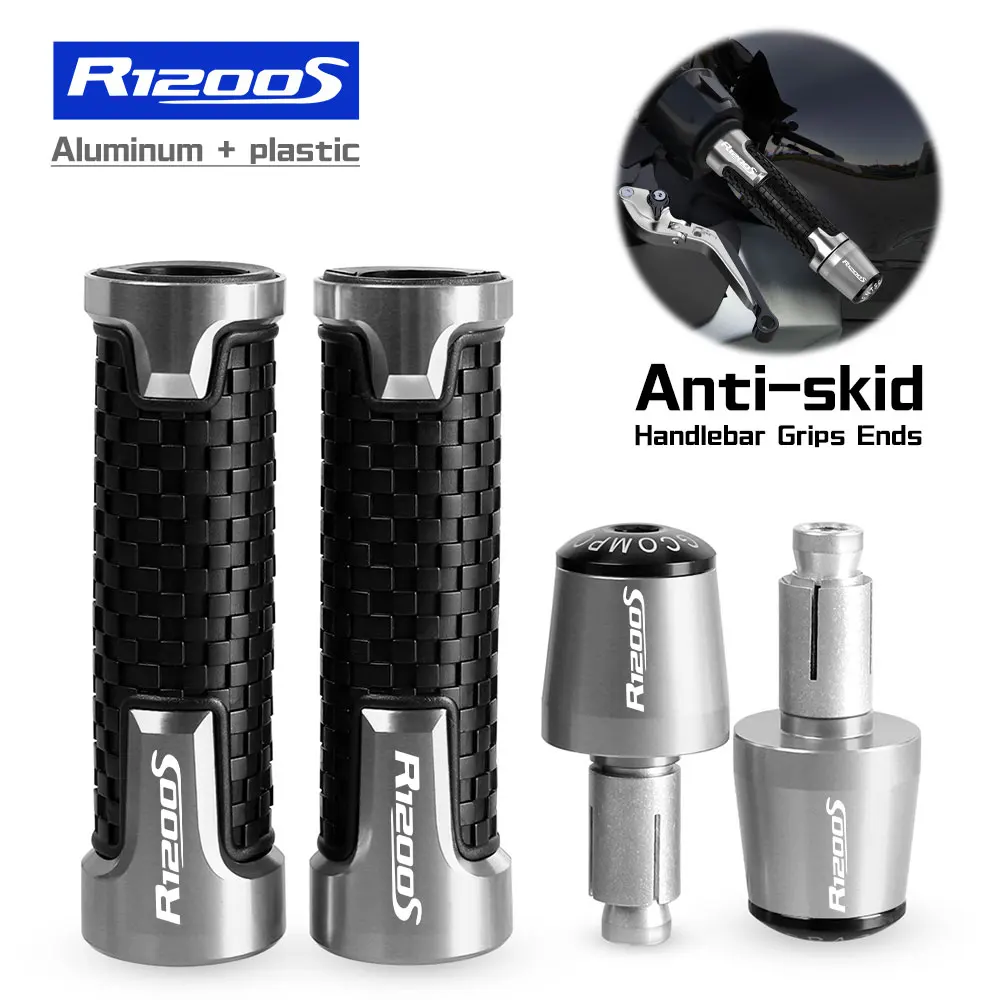 

FOR BMW R1200S 2006 2007 2008 2009 2010 2011 2012 2013 CNC Hndlebar Grips Ends Weight handle bar grip end Anti Vibration Silder