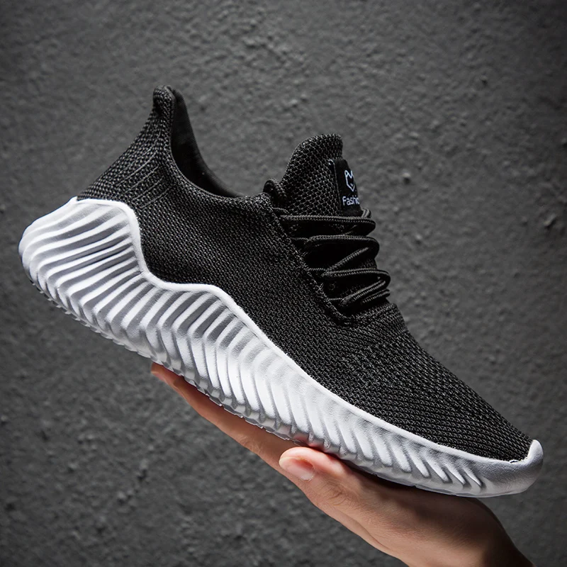 

2022 Men's New Sneakers Casual Shoes Non-slip Summer Sports Mesh Fly Woven Breathable Tennis Elastic Fashion Vulcanized Shoes