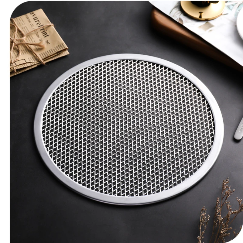 8/10/14 дюймов круглый противень для выпечки пиццы металлическая алюминиевая сетка