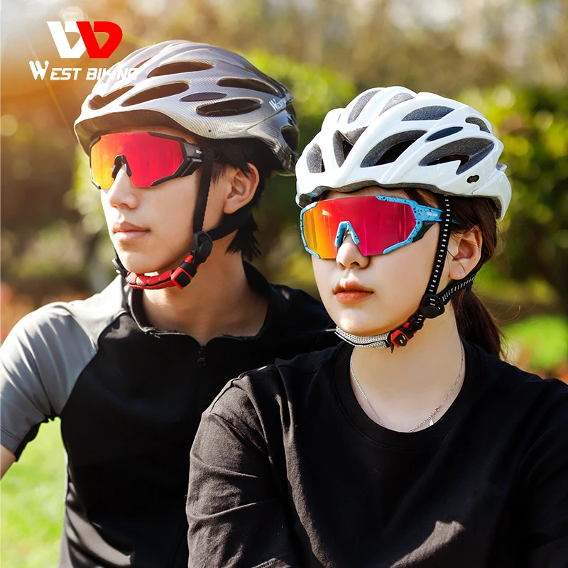 WEST BIKING Pro 3 линзы Поляризационные женские солнцезащитные очки для велоспорта UV400 с