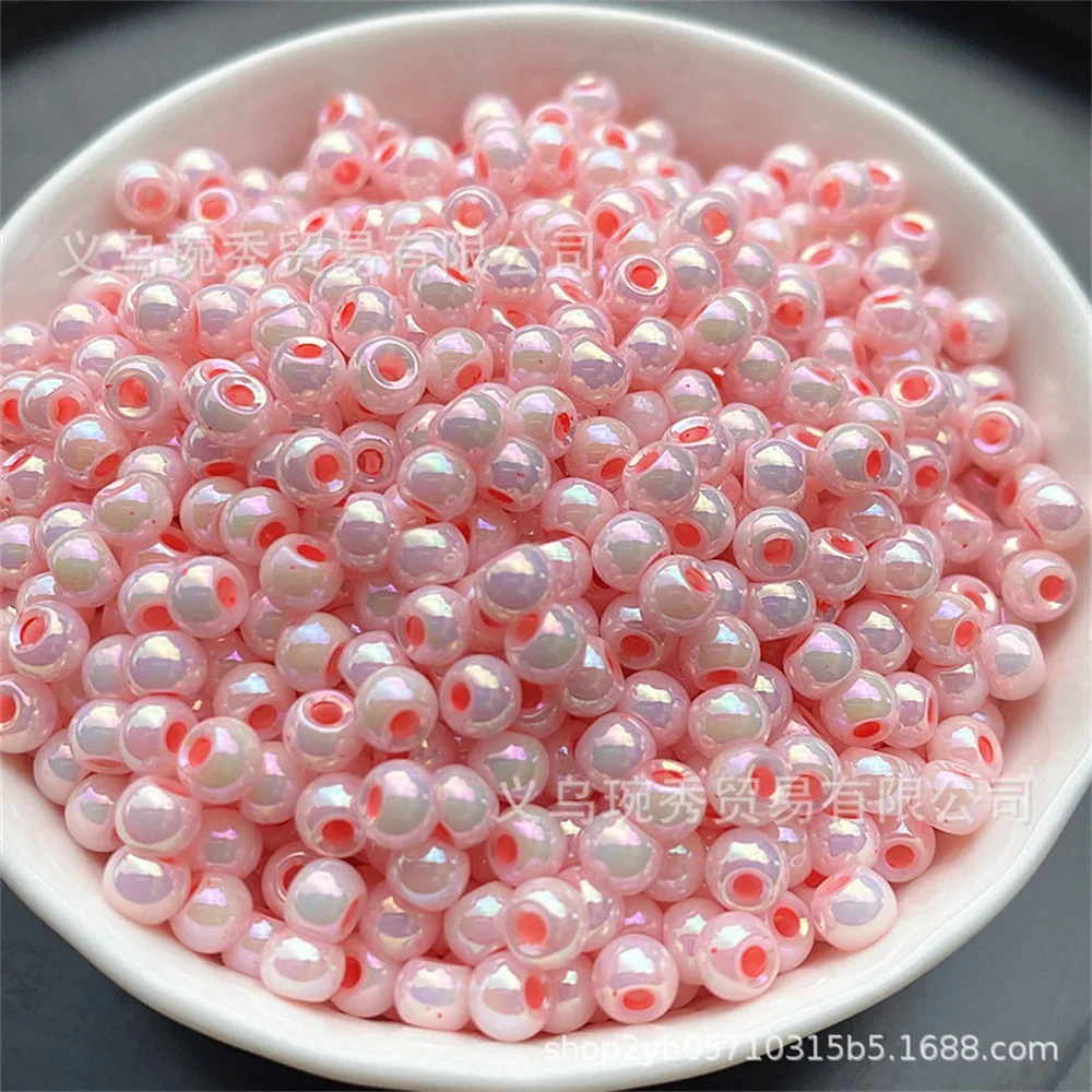 Сверхъяркий стеклянный бисер жемчуга макрона высокой яркости 4 мм