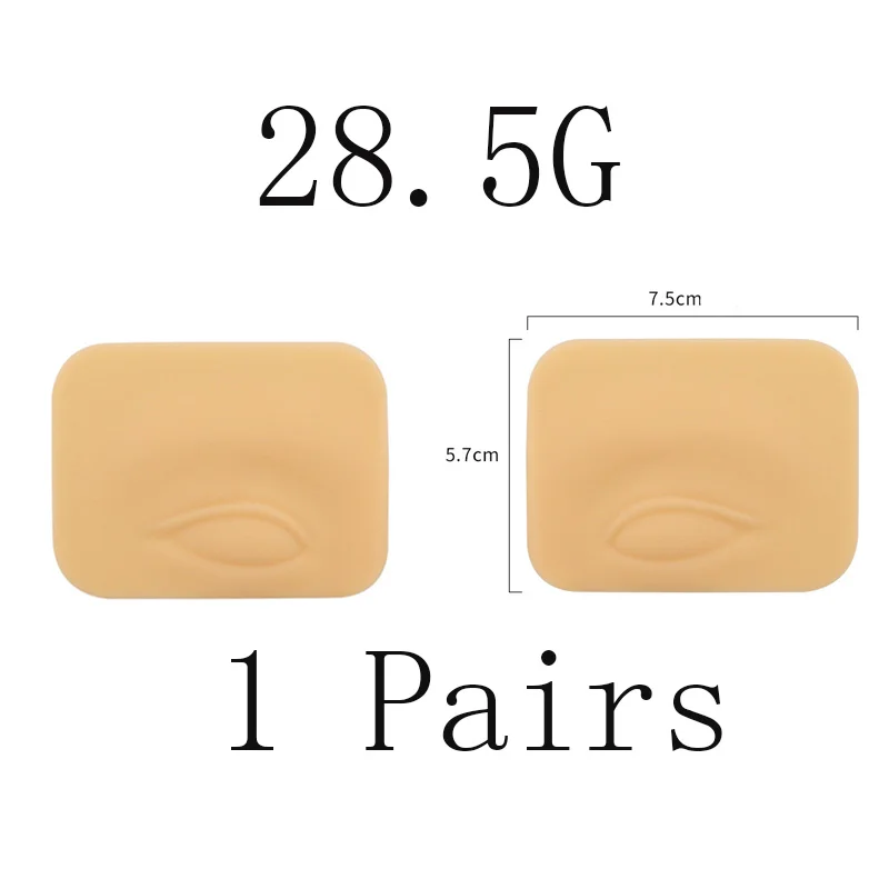 

New 1 Pairs 5D Nude Eyebrow Eyeliner Practice Silicone Skin For PMU Beginner and Experienced Tattoo Artists