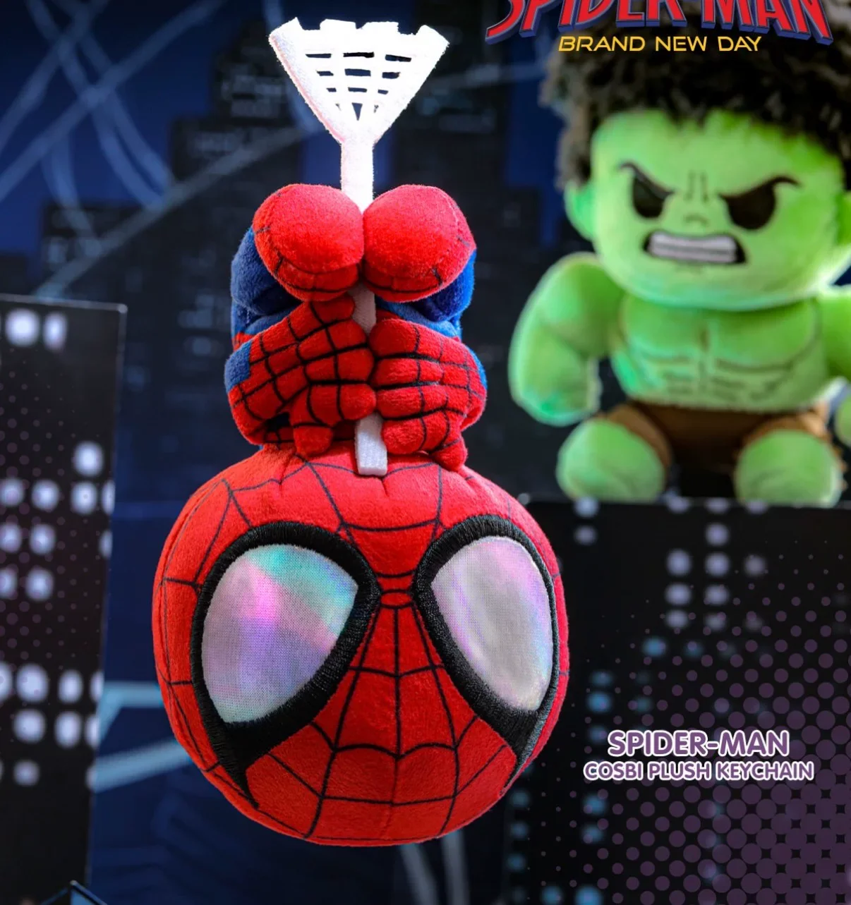 Фото Новая серия Hot Toys Marvel Spider-Man Cosbi: плюшевый брелок-фигурка в закрытой коробке (Blind Box) — подарок на день рождения для фанатов №5