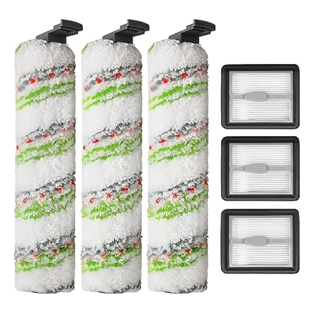 Комплект щеточного роликового фильтра для пылесоса Bissell X7 Crosswave Pet Pro 3279 3277 3011 3055