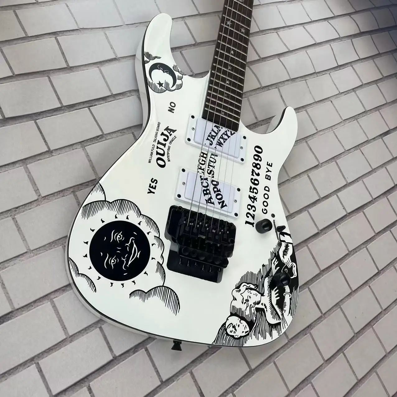 6-струнная интегрированная электрогитара 202 ESP active pickup черный корпус с высоким