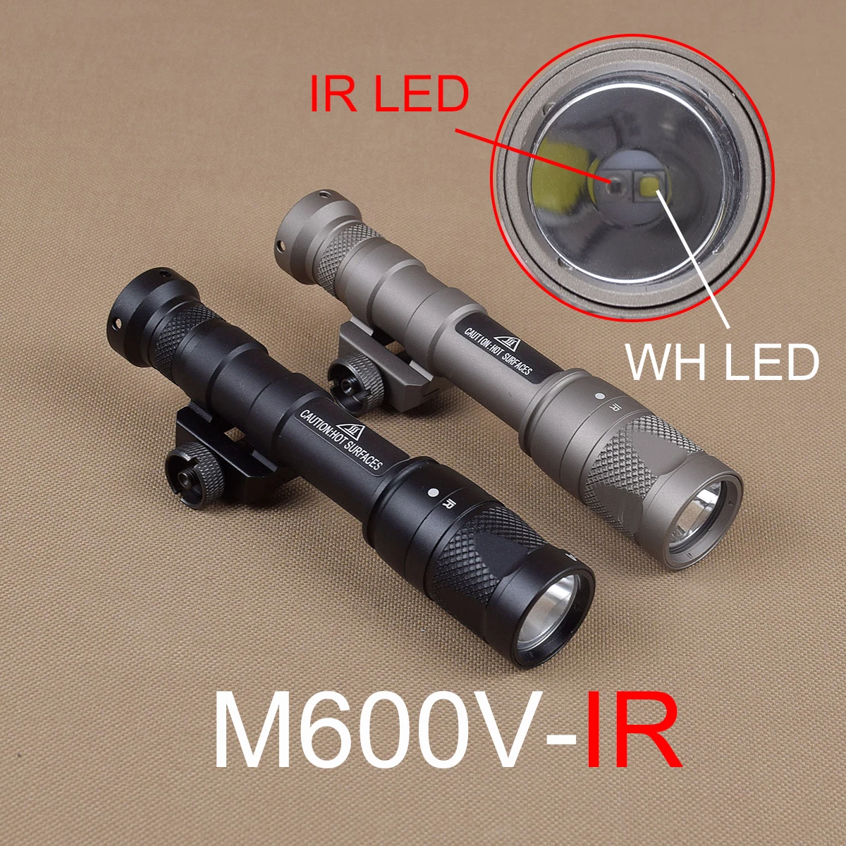 Tactical Metal SF M600 M600V-IR Infrared Weapon Scout Light For Airsoft Rifle Hunting 20mm Rail
