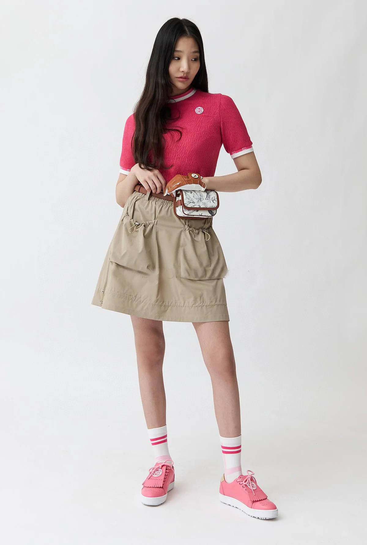 New Golf Women's Storage Bag 2-in-1 Women's Crossbody Bag - Fashionable Fanny Pack Waistpack Adjustable Wide Strap