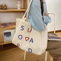 new large capacity brand casual canvas cartoon print all match western style high quality texture womens shoulder tote handbag