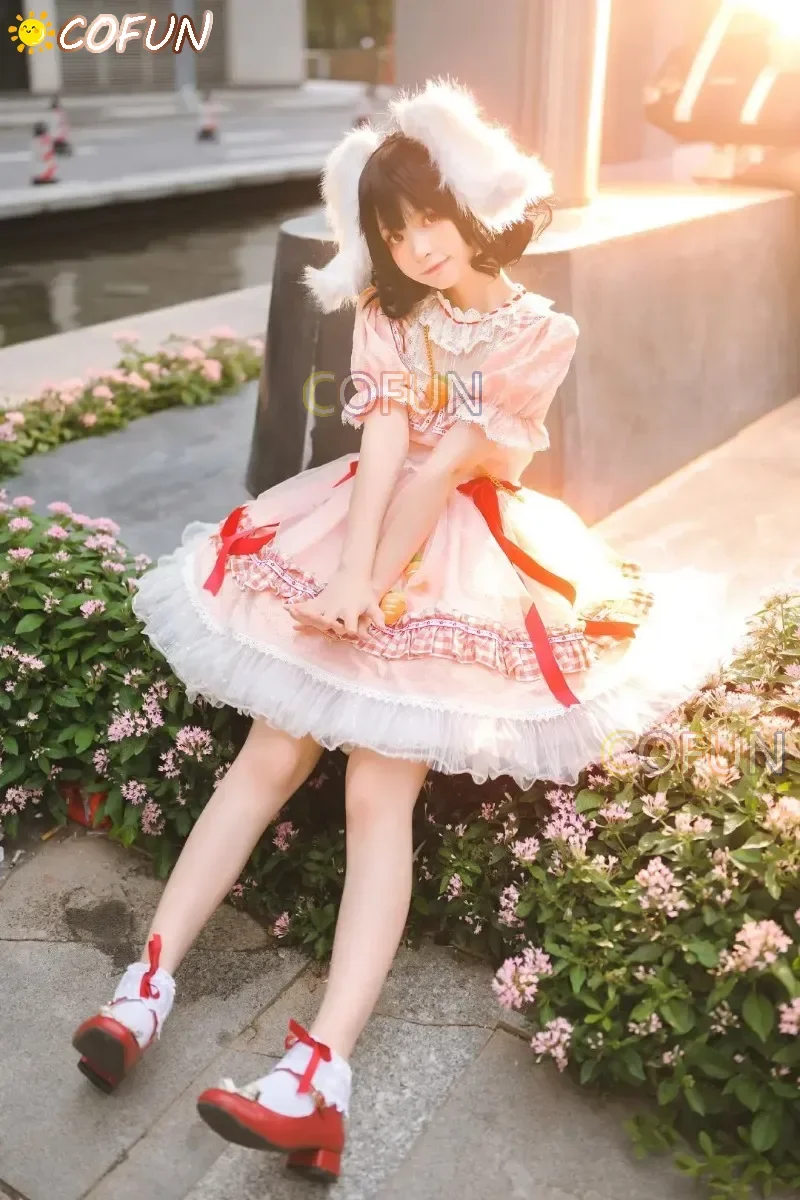 Костюм для косплея RealCos Touhou Project Tewi Inaba с черным кроличьим животом косплей-костюм